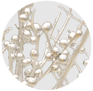 Илекс крашеный серебряный (Ilex painted metal silver)