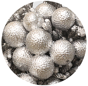 Бруния крашеная серебряная (Silver)